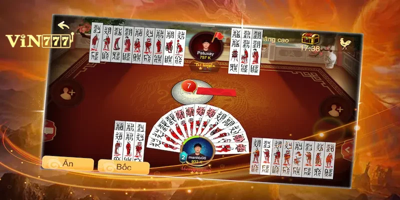 chan-hoc-cach-chiu-u-vin777 Giao diện bàn chơi Chắn trực tuyến tại Vin777 với cácquân bài rõ nét