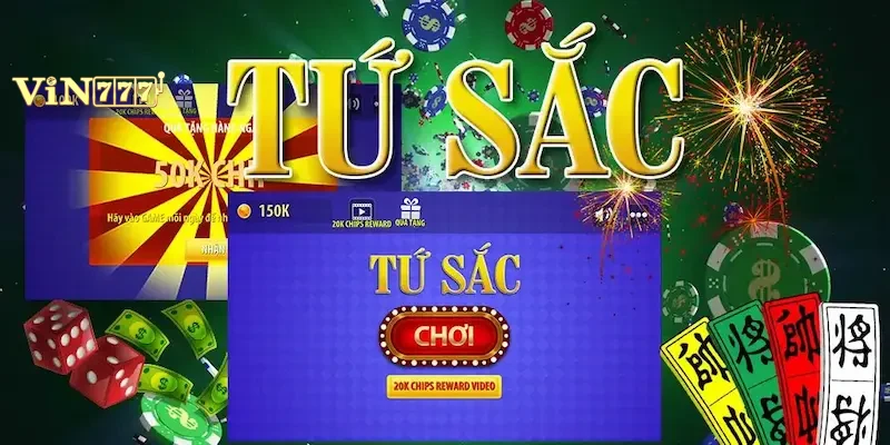 Giao diện bàn chơi Tứ sắc trực tuyến với các quân bài nhiều màu sắc trực quan